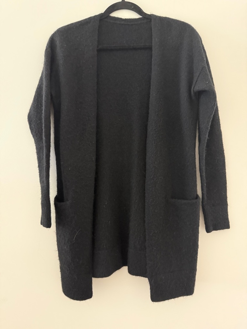 Wilfred Black Open-Front Women's Cardigan Sweater